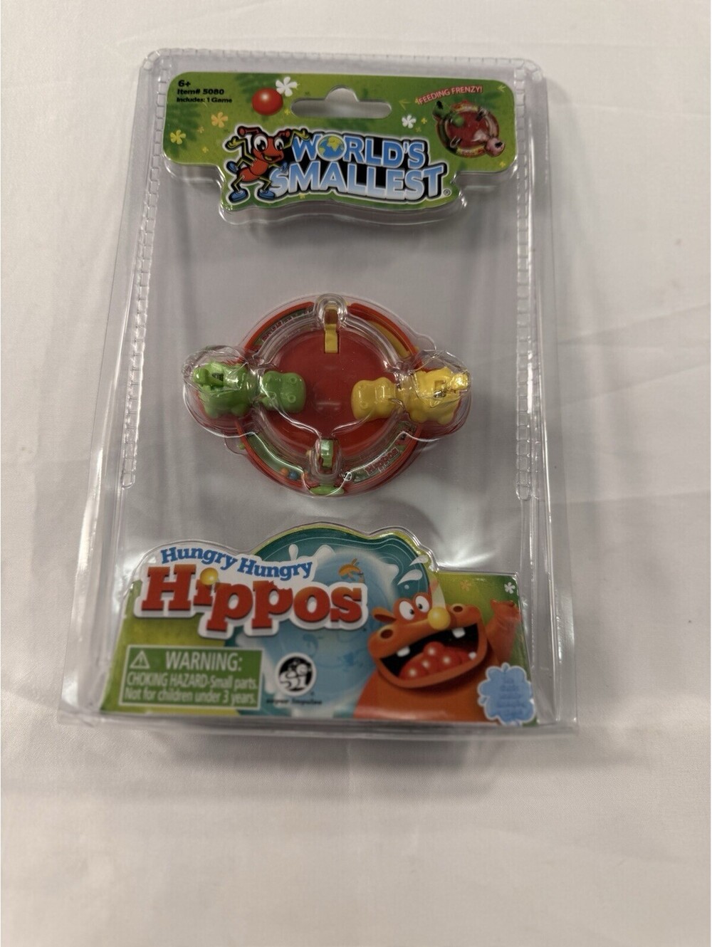 World's Smallest HUNGRY HIPPO Mini Marble Game Toy Miniature New Sealed